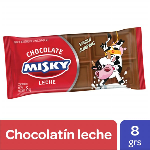 Chocolate Misky con leche 8 gr