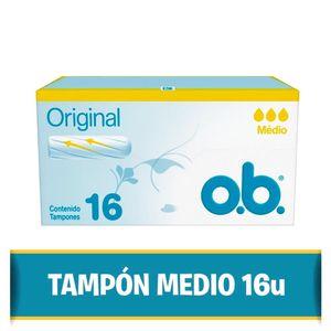 Tampones O.B. medio 16 u