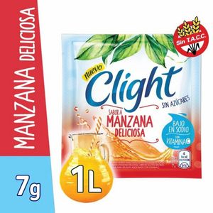 Jugo en polvo Clight manzana deliciosa 7/7.5 gr