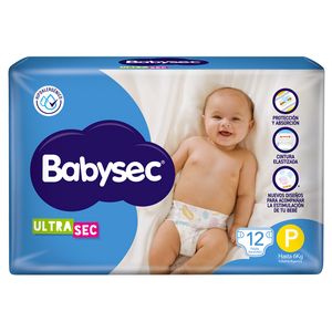 Pañal Babysec Ultra Sec / Soft regular CH 12 u