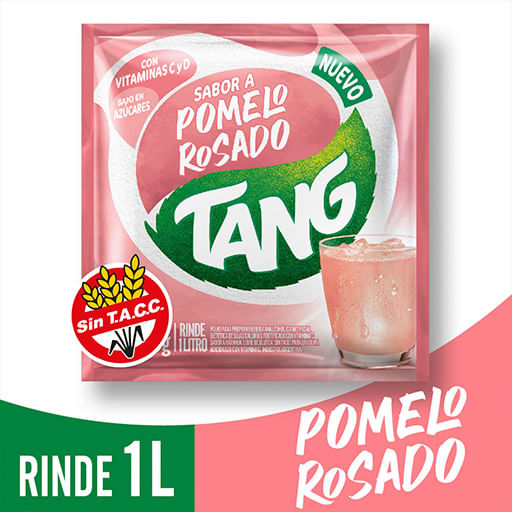 Jugo en polvo Tang pomelo rosado 18 gr