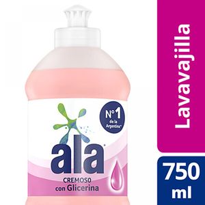 Lavavajillas Ala cremoso con glicerina 750 cc