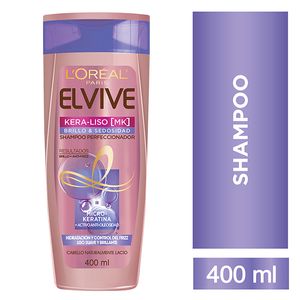 Shampoo Elvive kera-liso brillo & sedosidad 400 ml