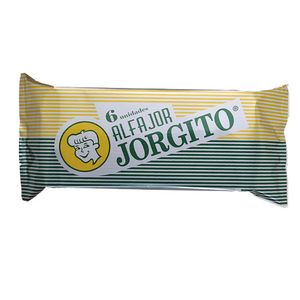 Alfajor Jorgito glaseado agrupado 6 u 50 gr