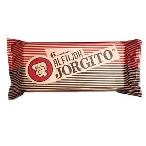 Alfajor Jorgito clasico agrupado 6 u 55 gr