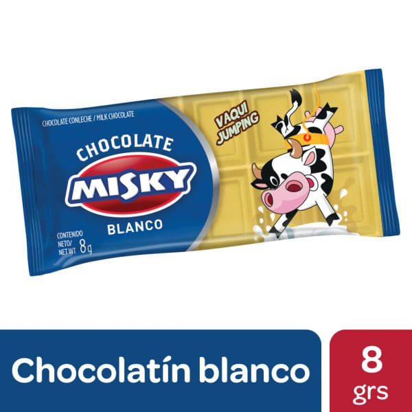 Chocolate Misky blanco 8 gr
