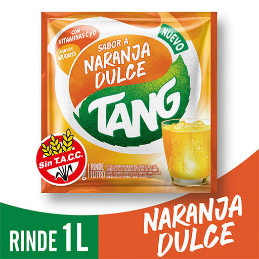 Jugo en polvo Tang naranja dulce 18 gr