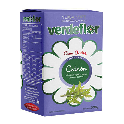 Yerba Verdeflor cedron 500  gr