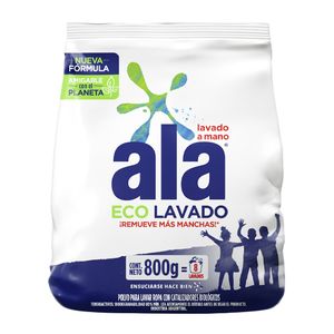 Jabon en polvo Ala lavado a mano 800 gr