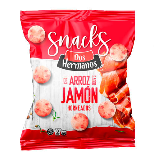 Discos arroz Dos Hermanos jamon 80 gr