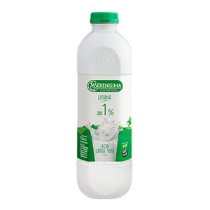 Leche Larga Vida La Serenisima descremada 1% vitaminas botella 1 lt