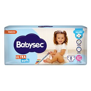 Pañal Babysec Ultra Sec / Soft pañal regular XG 8 u