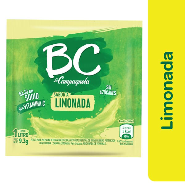 Jugo en polvo BC limonada 7/9.3 gr