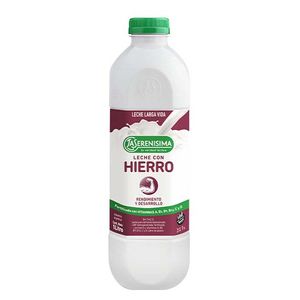 Leche Larga Vida La Serenisima descremada hierro botella 1 lt
