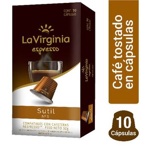 Café La Virginia capsulas sutil nespresso 10 u