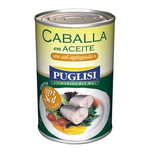 Caballa Puglisi sin sal en aceite 380 gr