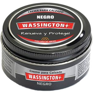 Crema para calzado Wassington crema ne gra 60 cc