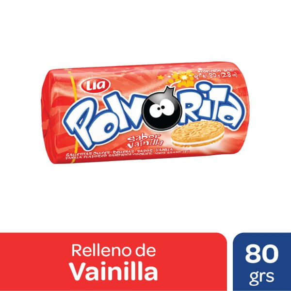 Galletitas Polvorita vainilla relleno vainilla 80 / 81 gr