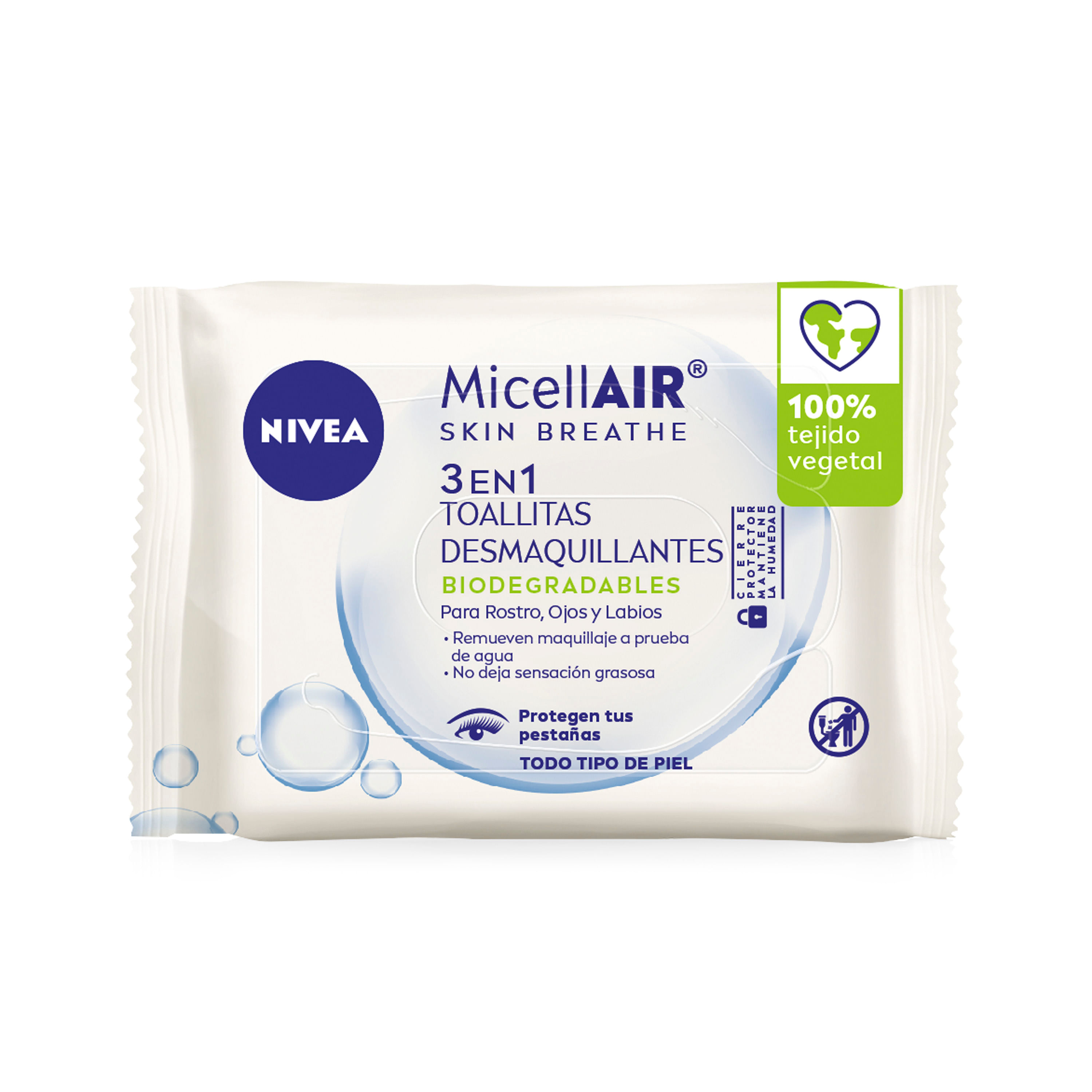 Toallita desmaquillante Nivea micelar 25 u