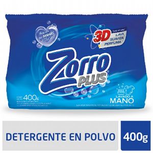 Jabon en polvo Zorro 3D clasico 400 gr