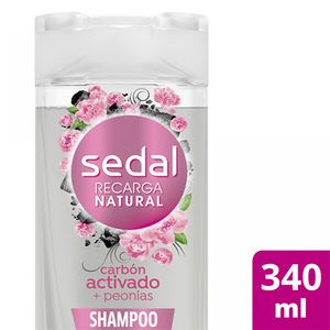 Shampoo Sedal carbon activo peonias 340 ml