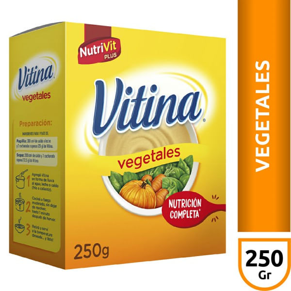 SEMOLA C/VEGETALES NUTRI VIT PLUS, VITINA, 250 gr