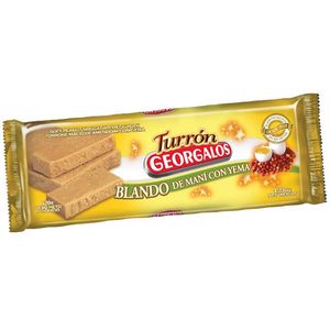 Turron de mani Georgalos con yema 120 gr