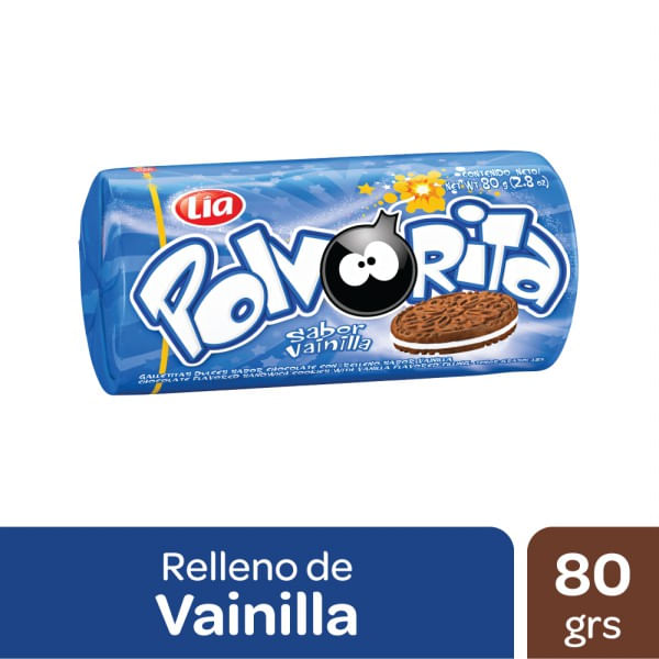Galletitas Polvorita chocolate relleno vainilla 80 / 81 gr