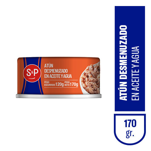 Atún S&P desmenuzado en aceite 170 gr