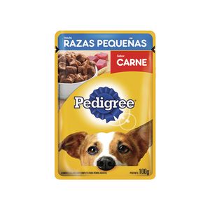 Alimento para perro Pedi gree adu lto carne sobre 100 gr