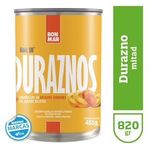 Durazno Bonmar en mitad 820 gr