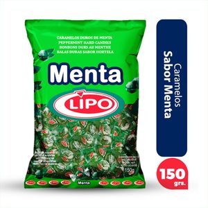 Caramelos Lipo bolon menta 150 gr
