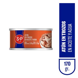 Atun S&P trozos en aceite 170 gr