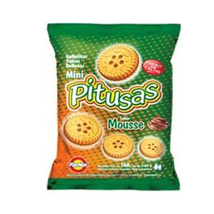 Galletitas Mini Pitusas mousse 160 gr