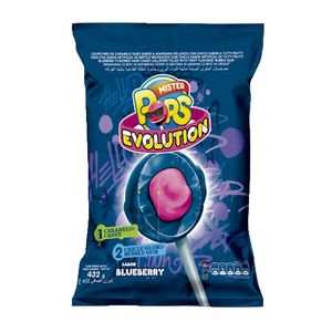 Chupetin Mr Pop´s evolution blueberry 24 u