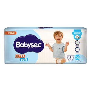 Pañal Babysec Ultra Sec / Soft regular XXG 8 u