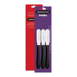 Espatulas para Manteca color ne gro 3 unidades