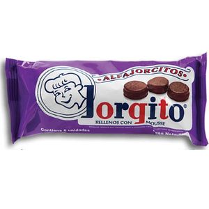 Alfajor Jorgito mini mousse a grupado 6 u