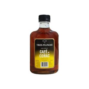 Licor 3 Plumas cafe al cognac 200 cc
