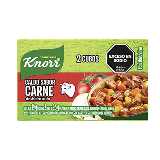 Caldo Knorr carne deshidratado 2 u