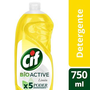 Lavavajillas Cif Bio Active limon 750 cc