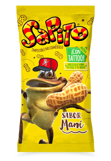 Chocolate Sapito relleno mani 10 gr