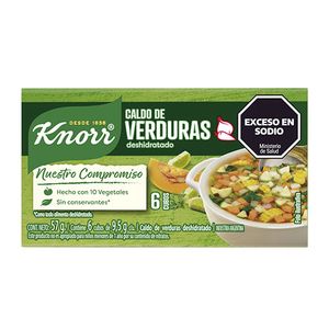 Caldo Knorr verdura deshidratado 6 u