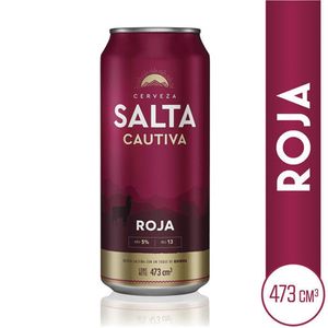 Cerveza Sa lta Cautiva roja lata 473 cc