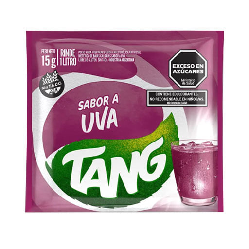 Jugo en polvo Tang uva 18 grs