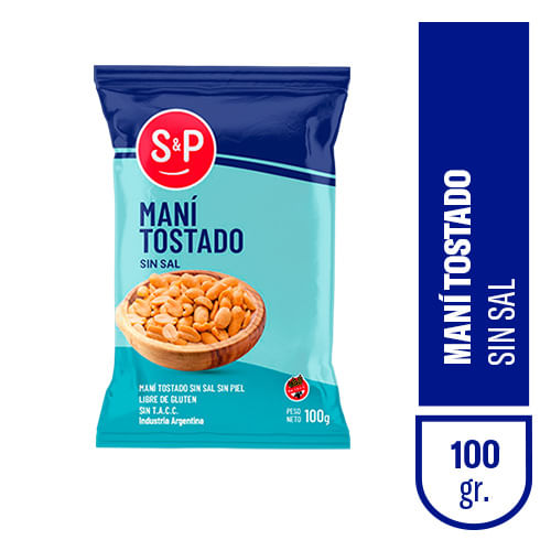 Mani tostado S&P sin sal 100
