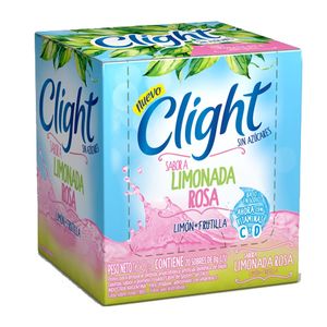 Jugo en polvo Clight limonada rosa x7.5g