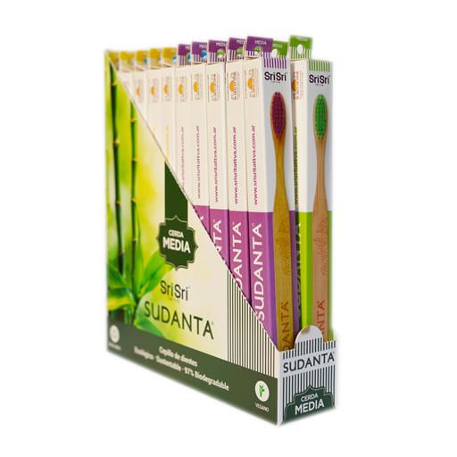 Cepillo dental Sri Sri medio para adultos