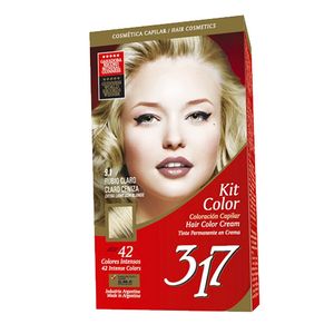 Tintura 317 kit 9.1 rubio claro ceniza