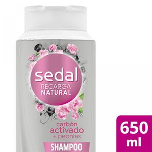 Shampoo Sedal carbon activo peonias 650 ml